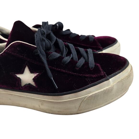 Converse Sneakers Womens 8.5 Purple Velvet One Star Platform Ox Low Top Casual - Picture 3 of 12